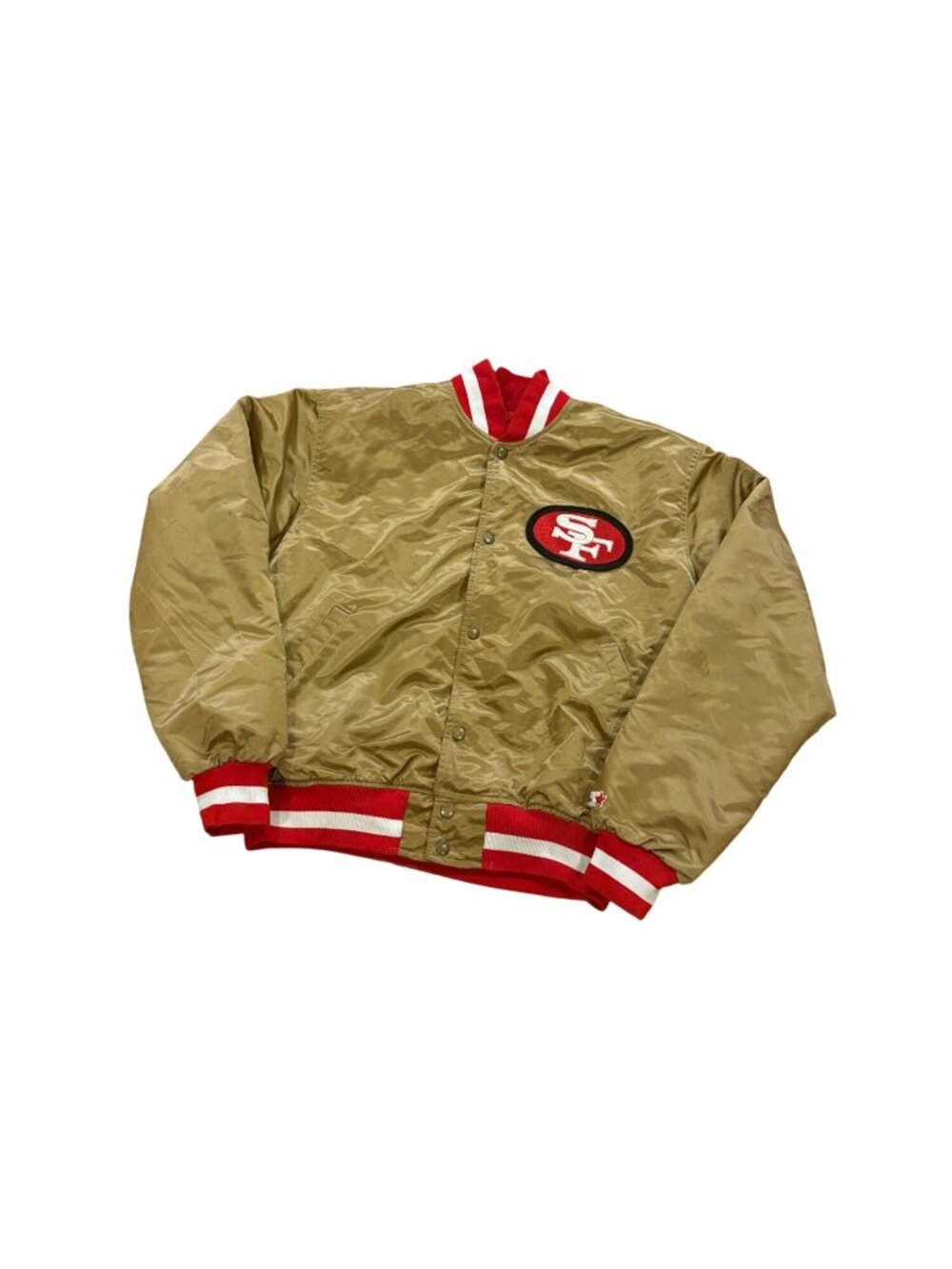 Vintage Starter San Francisco 49ers Authentic NFL Pro Line Satin Jacket Men's XL - Picture 4 of 8